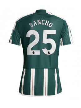 Moški Nogometna dresi replika Manchester United Jadon Sancho #25 Gostujoči 2023-24 Kratek rokav